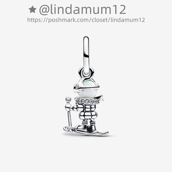 Pandora Skier Dangle Charm - Picture 2 of 6
